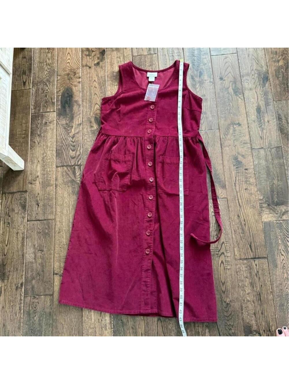 NWT Vermont Country Store Burgundy Corduroy Jumper size XS - Picture 6 of 8